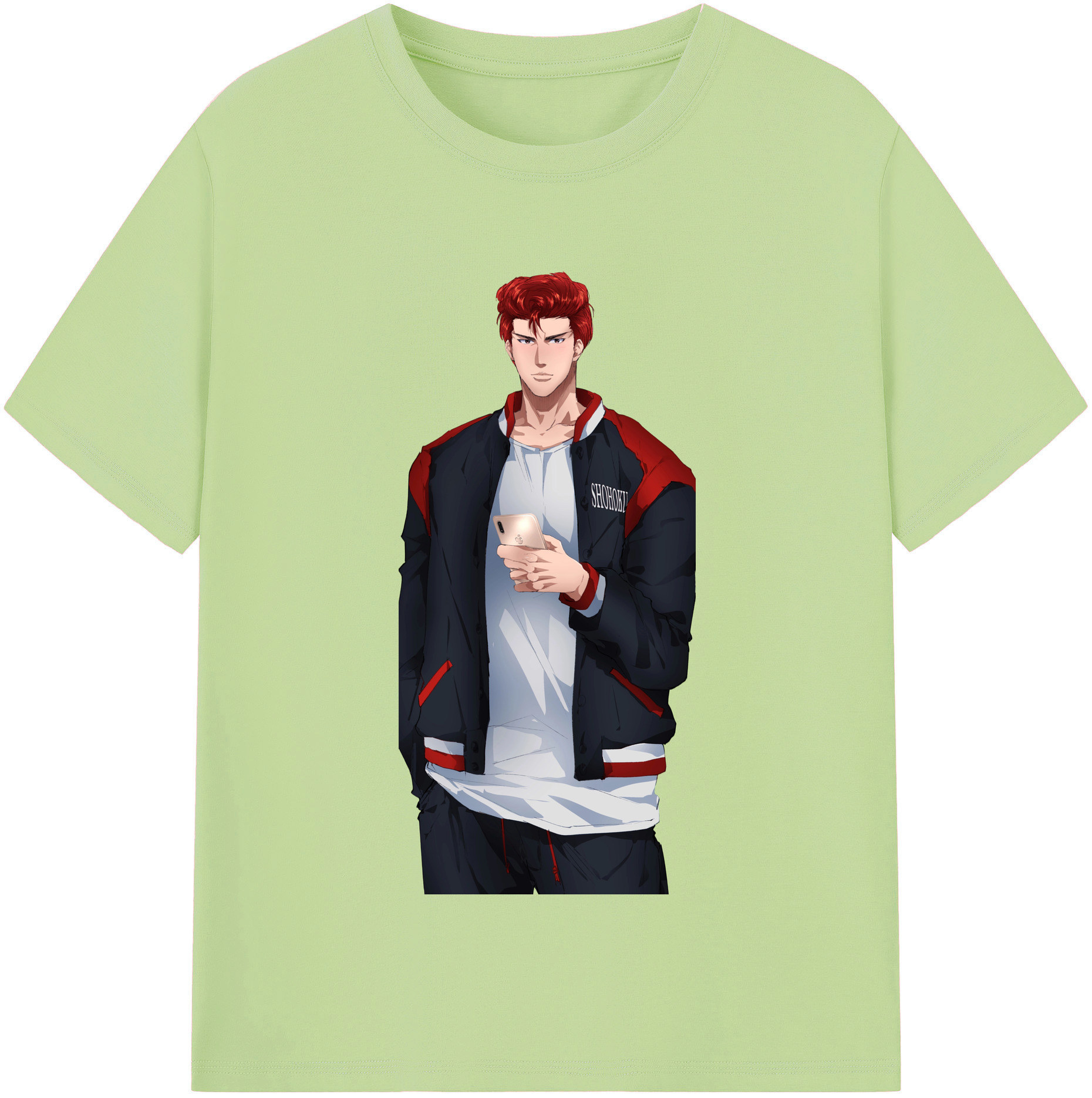 SLAM DUNK／スラムダンク 綿100％半袖Tシャツ（フロントプリント）